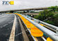 PU Foam Safety Roller Barrier Rotary Barrel Guard Rail Two Waves Eco Friendly