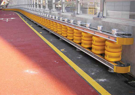 Хорошая цена Yellow With Black Stripes Safety Roller Barrier Width 500 Mm Accessories Ideal for Warehouse and Safety Applications онлайн